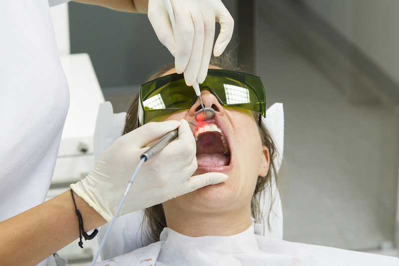 Dental Patient Needing Laser Gum Procedure