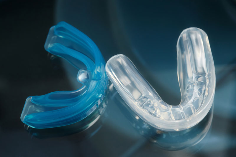 image of dental mouth guards used for TMJ disorder treatment